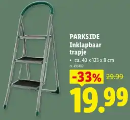 Lidl Parkside inklapbaar trapje aanbieding
