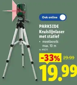 Lidl Parkside kruislijnlaser met statief aanbieding