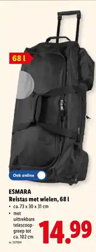 Lidl Esmara Reistas met wielen, 681 aanbieding