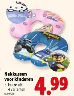 Lidl Nekkussen voor kinderen aanbieding