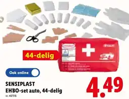Lidl Sensiplast EHBO-set auto, 44-delig aanbieding