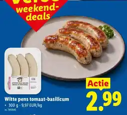 Lidl Witte pens tomaat-basilicum aanbieding