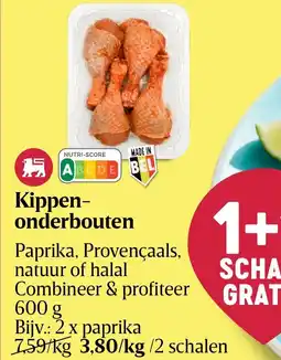 Delhaize Kippenonderbouten aanbieding