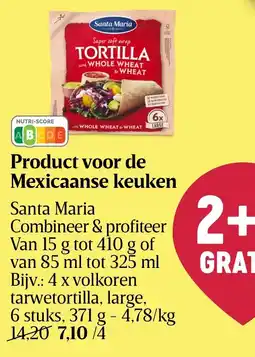 Delhaize Santa Maria Product voor de Mexicaanse keuken aanbieding