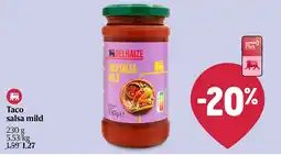 Delhaize Taco salsa mild aanbieding