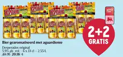 Delhaize Desperados original Bier gearomatiseerd met aguardiente aanbieding