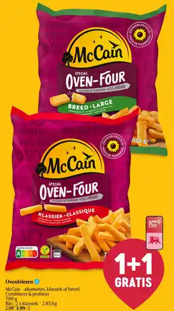 Delhaize McCain allumettes, klassiek of breed Ovenfrieten aanbieding