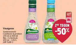 Delhaize Vandemoortele Vinaigrette aanbieding
