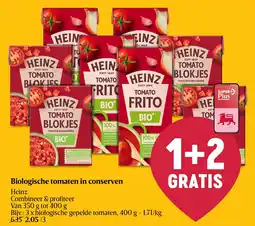 Delhaize Heinz Biologische tomaten in conserven aanbieding