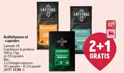 Delhaize Latitude 28 Koffiebonen of capsules aanbieding