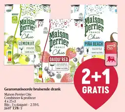 Delhaize Maison Perrier Chic Gearomatiseerde bruisende drank aanbieding