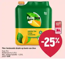 Delhaize Fuze Tea Niet-bruisende drank op basis van thee aanbieding