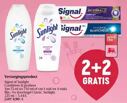 Delhaize Verzorgingsproduct Signal of Sunlight aanbieding