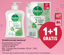 Delhaize Dettol Desinfecterende handzeep aanbieding
