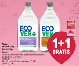 Delhaize Ecover Navulverpakking handzeep aanbieding
