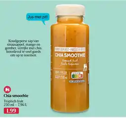 Delhaize Chia smoothie Tropisch fruit aanbieding