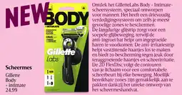 Delhaize Gillette Scheermes Body + intimate aanbieding