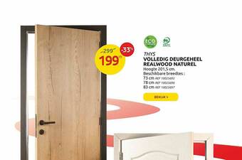 Brico Thys Volledig Deurgeheel Realwood Naturel aanbieding