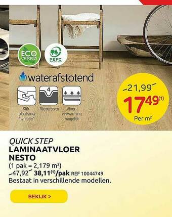 Brico Laminaatvloer Nesto aanbieding