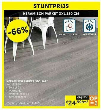 Zelfbouwmarkt Keramisch Parket aanbieding