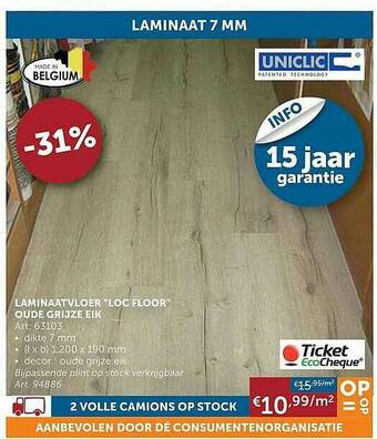 Zelfbouwmarkt Laminaatvloer aanbieding