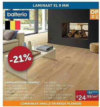 Zelfbouwmarkt Laminaatvloer aanbieding
