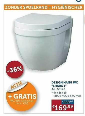 Zelfbouwmarkt Design Hang Wc aanbieding