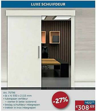 Zelfbouwmarkt Luxe Schuifdeur aanbieding