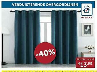 Zelfbouwmarkt Verduisterende Overgordijnen aanbieding