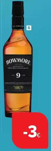 Carrefour Whiskey Bowmore aanbieding