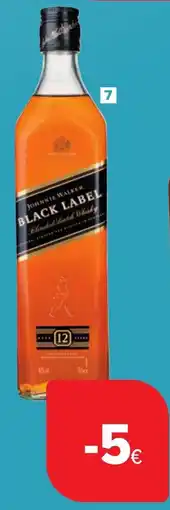 Carrefour Whisky Johnnie Walker, Glenkinchie en Talisker Johnnie Walker 40% aanbieding