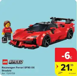 Carrefour Lego Speed Champions Racewagen Ferrari SF90 XX Stradale aanbieding