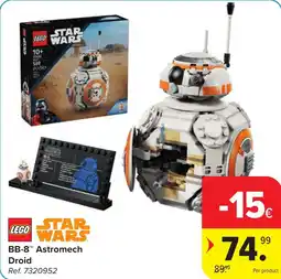 Carrefour Lego Star Wars BB-8 Astromech Droid aanbieding