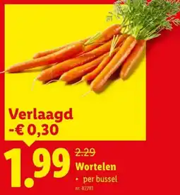 Lidl Wortelen aanbieding