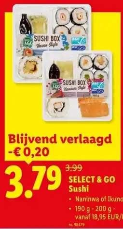 Lidl Select & Go Sushi aanbieding
