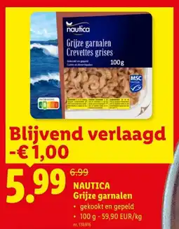 Lidl Nautica Grijze Garnalen aanbieding