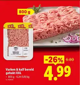 Lidl Varken & Kalf Bereid Gehakt XXL aanbieding