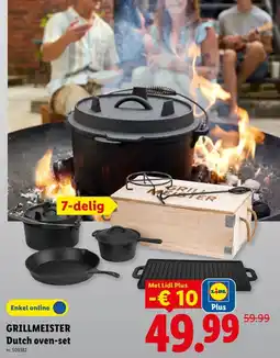 Lidl Grillmeister Dutch Oven Set aanbieding