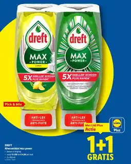 Lidl Dreft Afwasmiddel max power aanbieding
