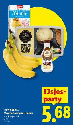 Lidl Bon Gelati Vanille bourbon schepijs aanbieding