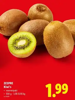 Lidl Zespri Kiwi's aanbieding