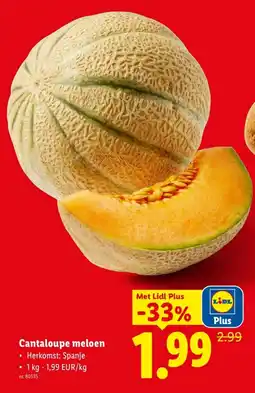 Lidl Cantaloupe meloen aanbieding