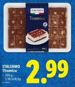 Lidl Italiamo Tiramisu aanbieding