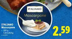 Lidl Italiamo Mascarpone aanbieding