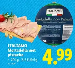 Lidl Italiamo Mortadella met pistache aanbieding