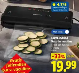 Lidl Silvercrest vacuümmachine aanbieding