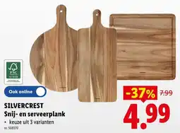 Lidl Silvercrest Snij en serveerplank aanbieding