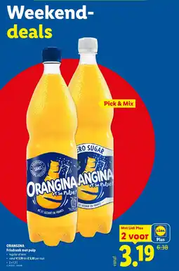 Lidl Orangina Frisdrank met pulp aanbieding