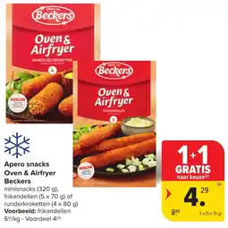 Carrefour Apero snacks Oven & Airfryer Beckers aanbieding