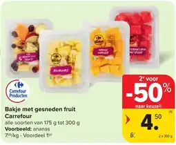 Carrefour Market Bakje met gesneden fruit Carrefour aanbieding